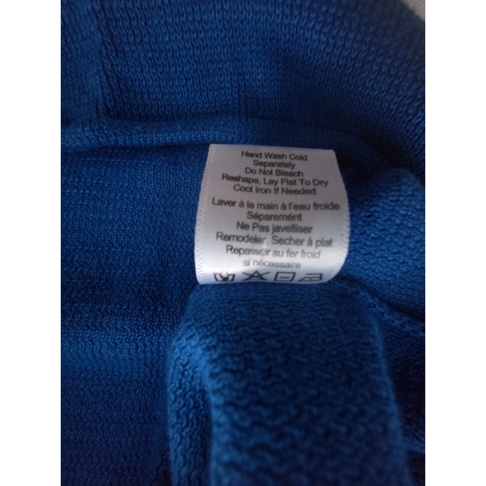 Royal Blue Knit Sleeveless Square Neck Sheath Dress Cotton Viscose RN134365 - Picture 4 of 5